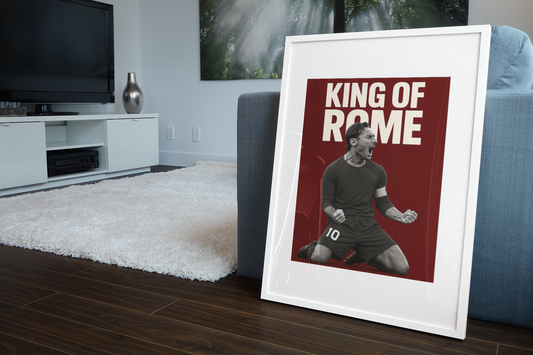 Francesco Totti "King of Rome" – Fine Art Print (Unframed, Limited Edition)