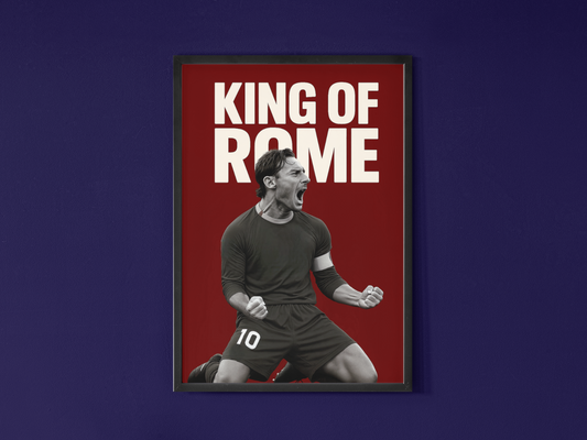 Francesco Totti "King of Rome" – Fine Art Print (Unframed, Limited Edition)